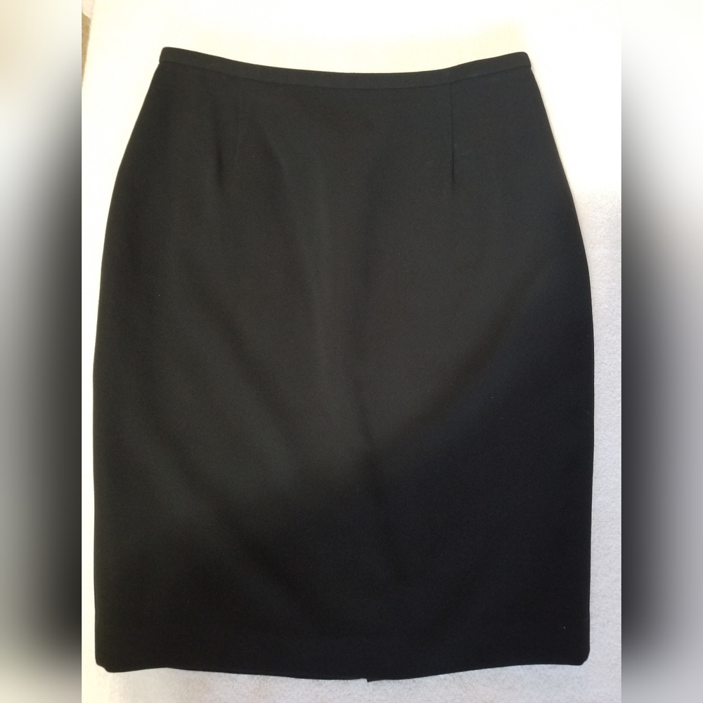 Anne Klein Black Petite Tailored Pencil Skirt Size 6